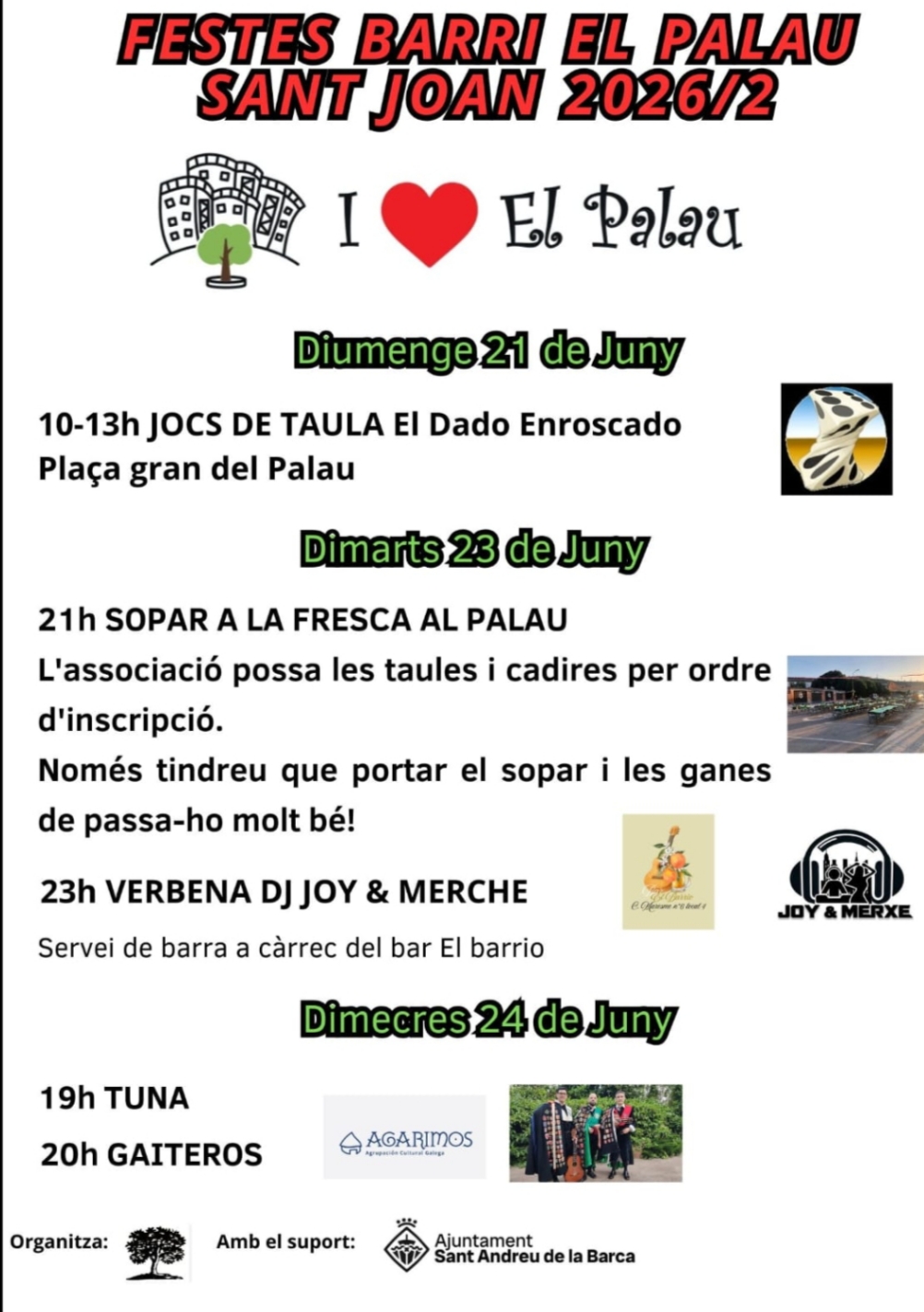 Jocs de taula - Sant Joan 2026 El Palau