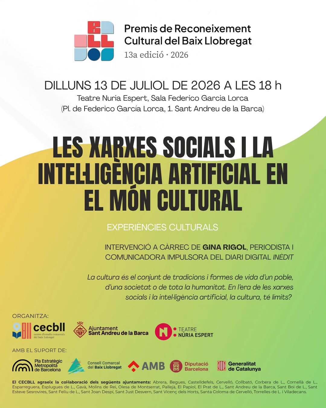 Les xarxes socials i la intel·ligència artificial en el món cultural