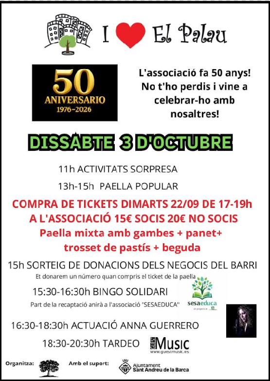 50 aniversari associació de veïns El Palau